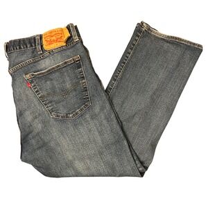 Levi's 501 Jeans Mens 40x30 Blue Medium Wash Button Fly Straight fits (40x29)